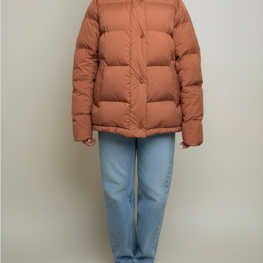 Lululemon Women’s Cloudscape Down Jacket Canyon Clay Hooded Puffer Coat Size 6